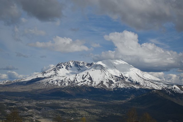 Mount St Helens and Clouds