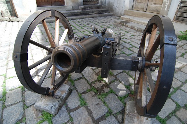 Cannon, outside Michael's Gate, Bratislava