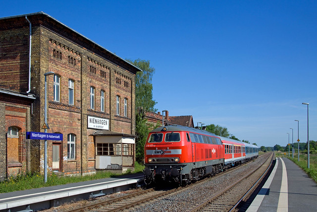 LWC 218 451 + RE 69372  Magdeburg Hbf - Goslar  - Nienhagen (Halberstadt)