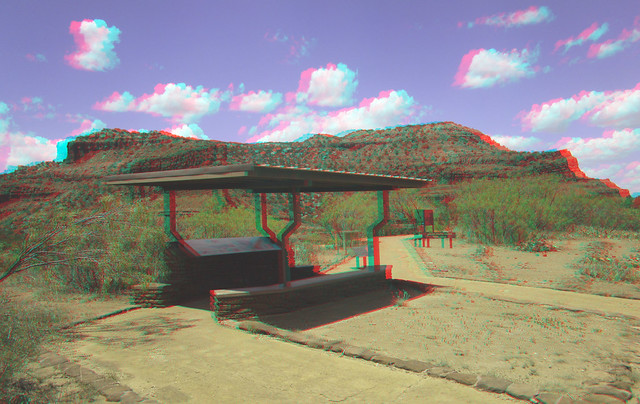 3D CAPROCK CANYON TEXAS RED CYAN ANAGLYPH-1
