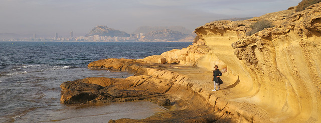 Erosion on calcareous rocks at Cabo de la Huerta
