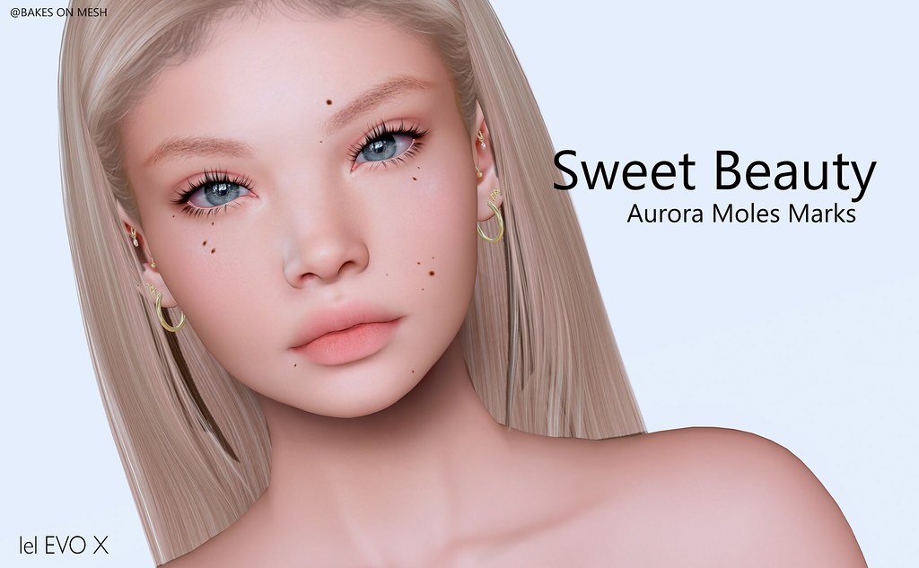 New release ♥ Sweet Beauty – Aurora Moles Marks for Lelutka EVO X – BOM