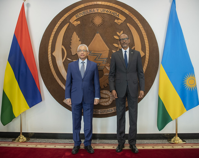 Meeting with Praving Jugnauth, Prime Minister  of Mauritius | Kigali, 27 June 2022