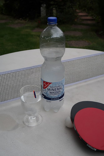 Mineralwasser nach Tischtennis-Match