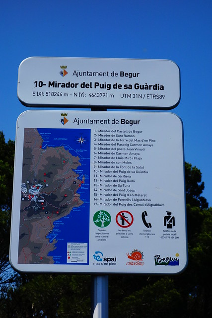 Mirador del Puig de sa Guardia - Walking the Cami de Ronda - Begur, Emporda, Catalunya