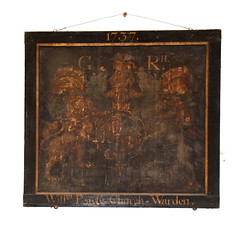 George II royal arms 1737, William Pearse Church-Warden