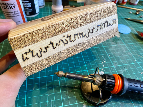 Pyrography - Cthulhu Lettering
