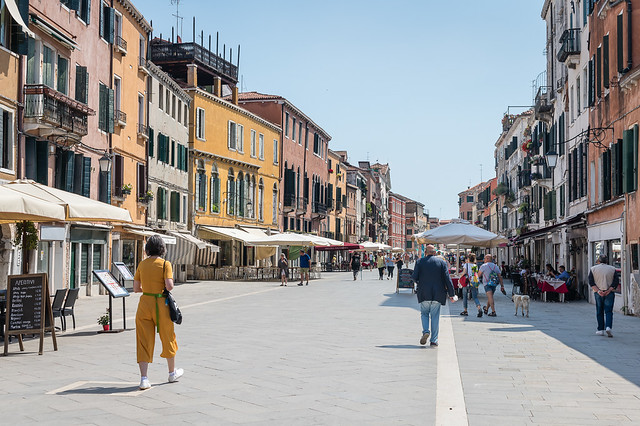 The Via Giuseppe Garibaldi at Venice