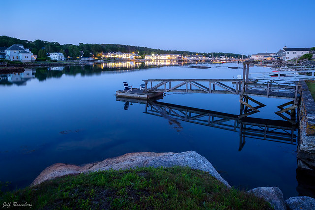 Blue Hour At Boothbay Harbor