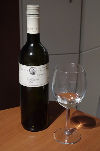 Letzter Schluck vom Weißwein (Silvaner Classic, 2018er, Fleischer)