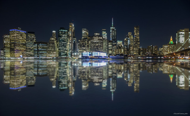 NY. The city lighted