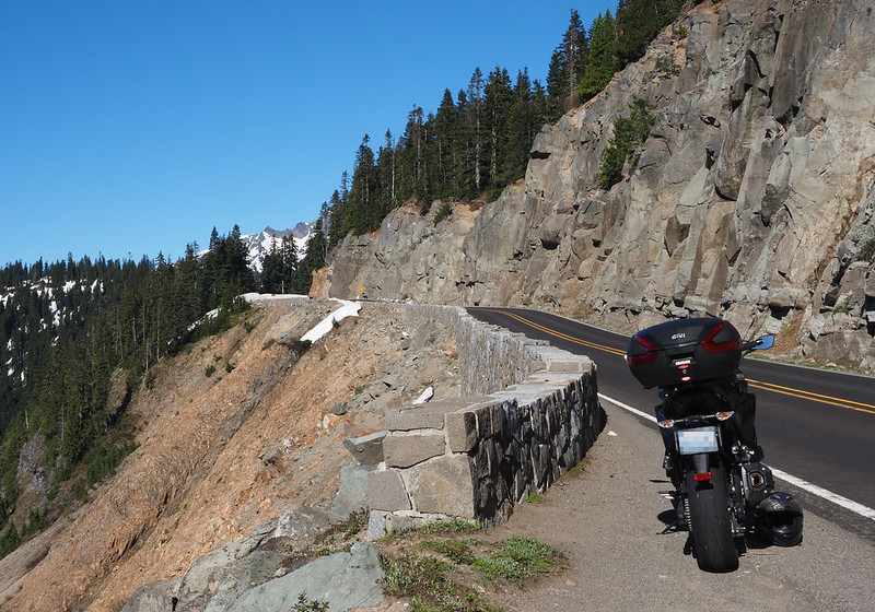 Parked on Washington State Route 410's Ascent of Yakima Peak