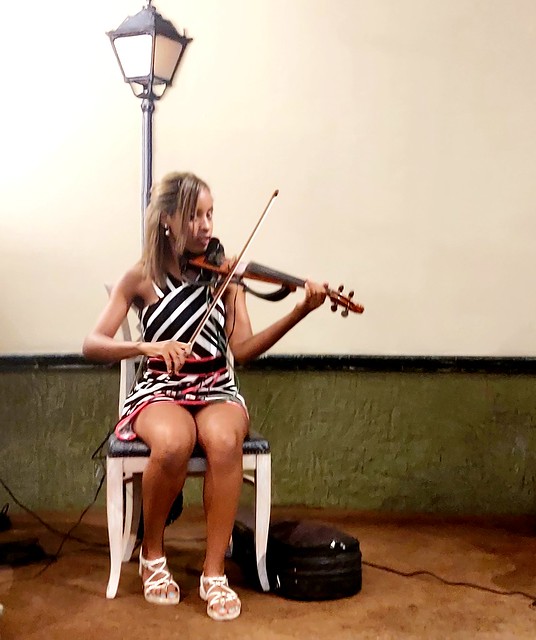 Lovely Violinist in Havana
