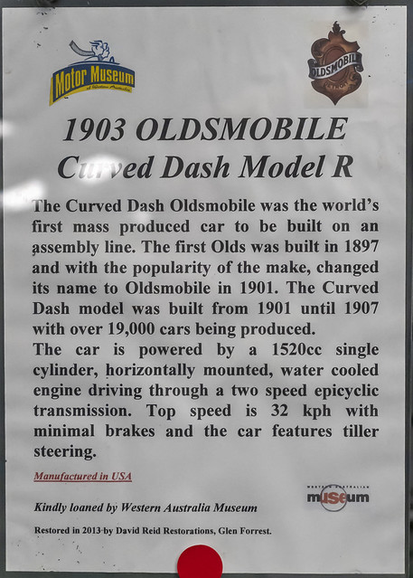 RARE Vintage 1903 Oldsmobile Curved Dash Model R