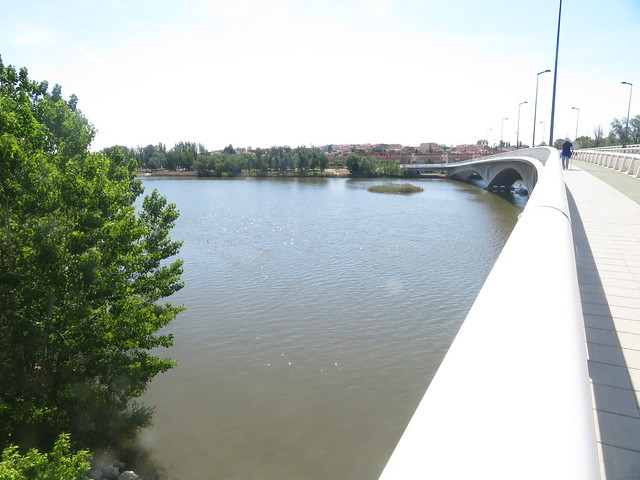 Puente  de los Poetas, Riverside  Walk, River  Ebro,  Zamora, Castille  and Leon, Spain