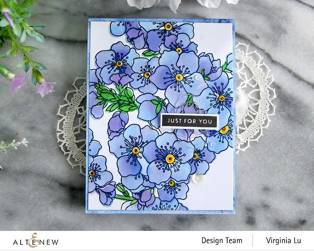Altenew-Captivating Blooms Stamp Set-Captivating Blooms Simple Coloring Stencil Set (4 in 1)-004