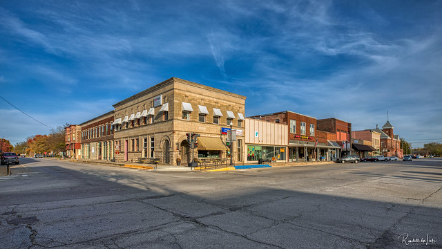 Looking East On Broadway From Kickapoo St. Showing North Side Of Courthouse Square, Lincoln, Illinois