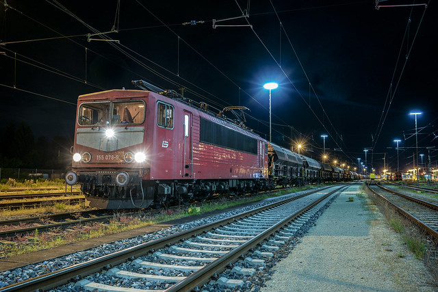 155 078 LEG - Leipziger Eisenbahnverkehrsgesellschaft mbH / BDMW Budamar West | Schweinfurt | Juni 2022
