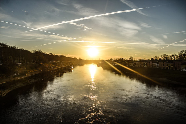 Alba su Pavia - Sunrise over Pavia.