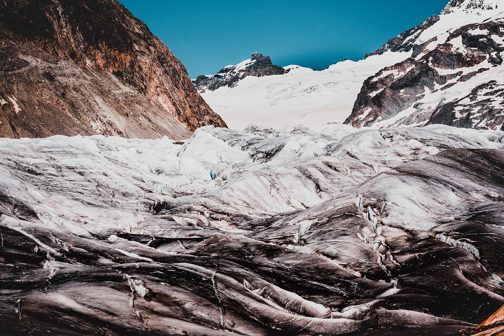 Aletschgletscher mit Blick zum Jungfraujoch