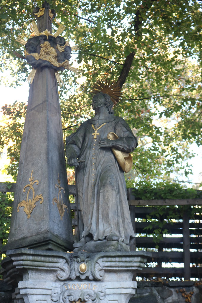 socha sv. Jana Peregrina v Kadani