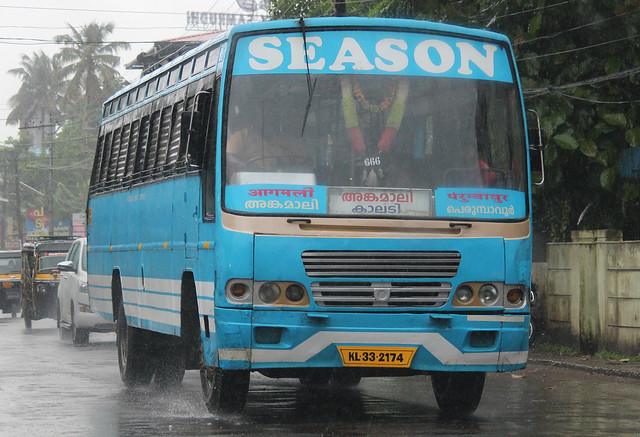 Season, Ashok Leyland bus, Kondody body, Angamaly, Kerala, India