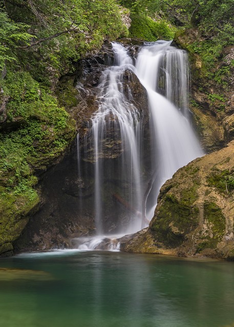 *Waterfall Šum @ *Vintgar Gorge*