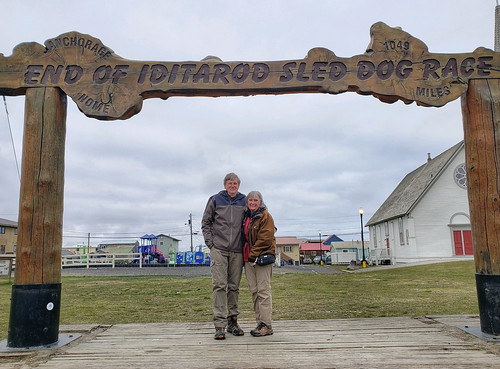 Russ and me in Nome, photo by Erik Bruhnke