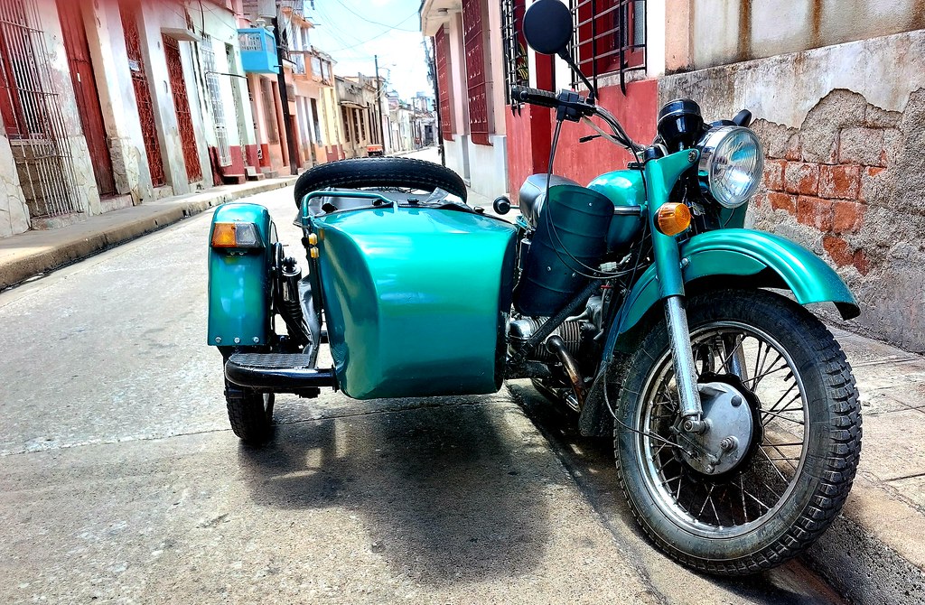 Old Soviet Ural Moto with Sidecar