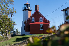 Eagle Harbor Lighthouse on Lake Superior near Copper Harbor, Michigan