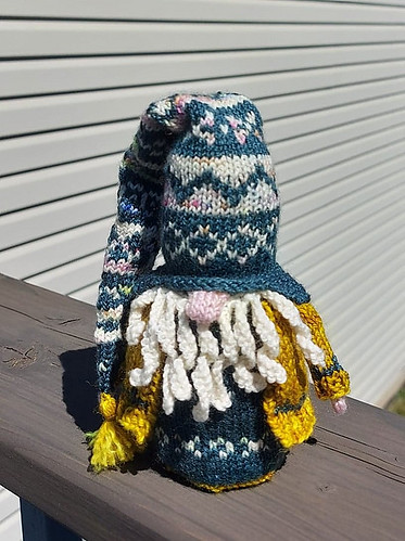 Here’s Sandi (sandima)’s June Gnome! It’s  Gnome Is Where You Hang Your Hat by Sarah Schira!