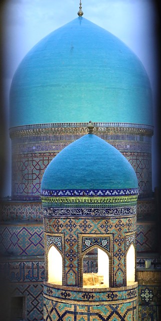 The blue domes of Ulugh Beg