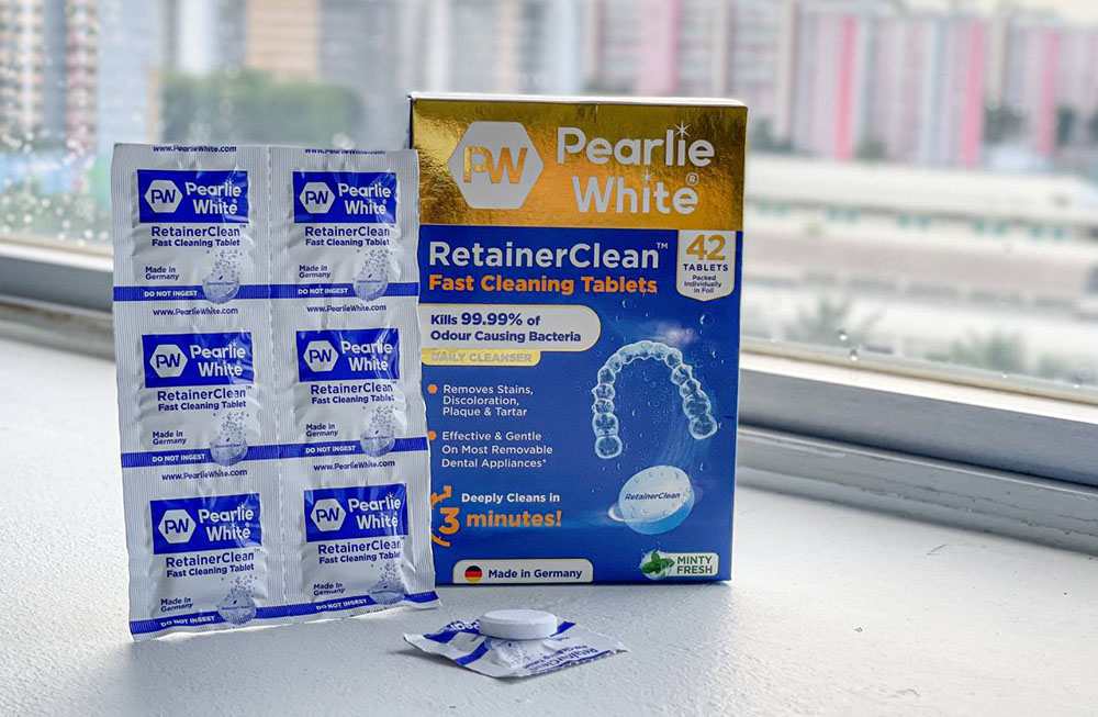 Pearlie White RetainerClean Fast Cleaning Tablets