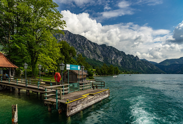 On the way on lake Attersee