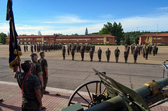 El Regimiento #Artillería Lanzacohetes de Campaña 63 #MACA_ET ha despedido en #León, a los componentes que desplegarán con el resto del contingente en @eFPBGLatvia