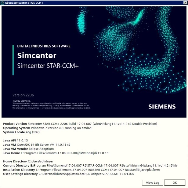 Working with Siemens Star CCM+ 2206 (17.04.007 R8 double precision)