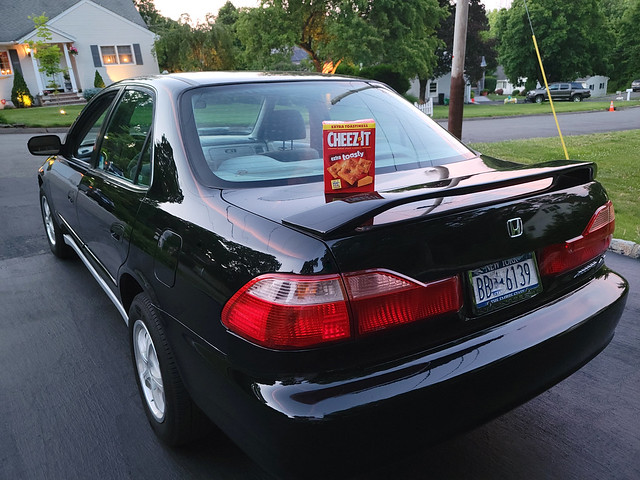 After years of trial and error to find an alternative fuel to power my trusty 1998 Honda Accord, I realized that its VTEC engine works with a mix of Cheez-It Extra Toasty and a bit of ethanol to liquify the fuel. Saves a lot of money at the gas pump!