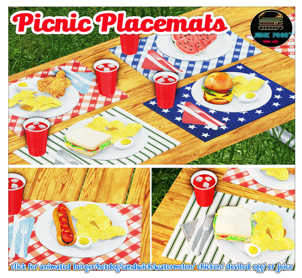 Junk Food – Picnic Placemats Ad