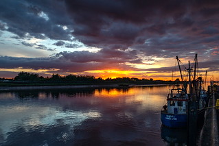 Great Ouse Trawler Sunset