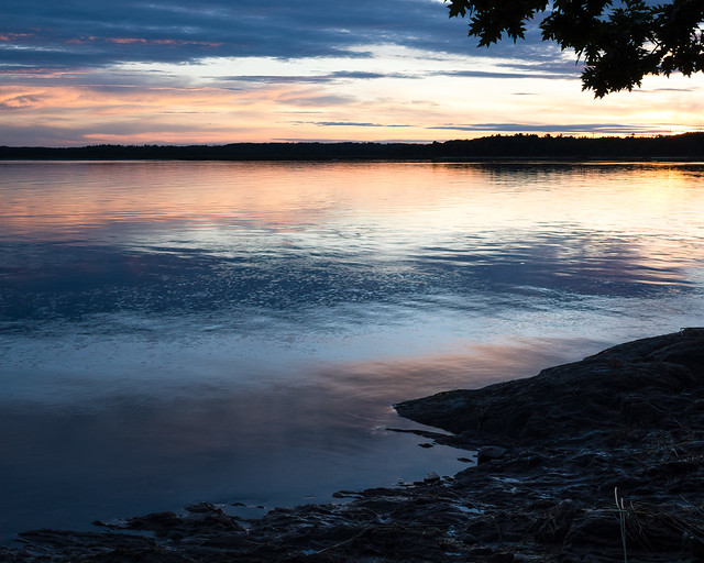 Kennebec River Dusk, Woolwich, Maine  (00056)