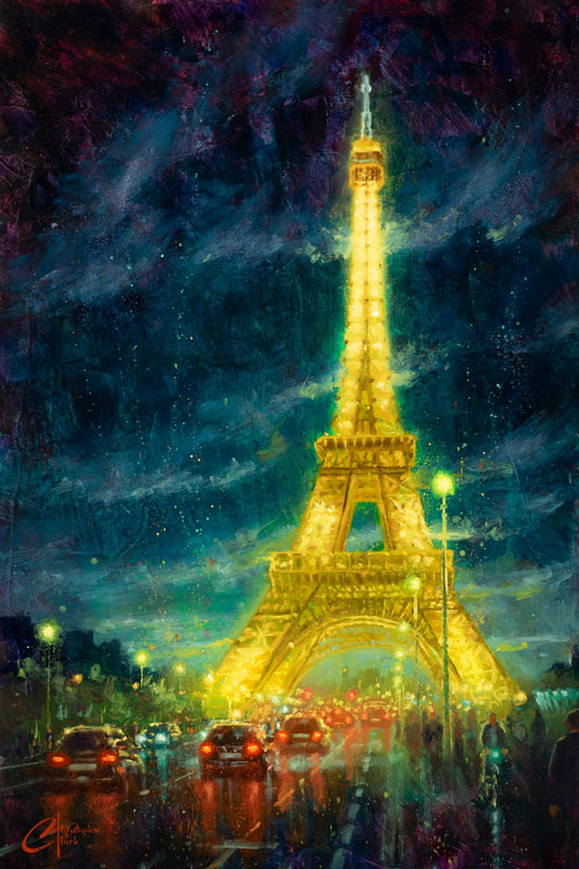Paris, Eiffel Tower Glow