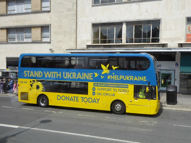Plymouth 'Peace Bus' in support of Ukraine
