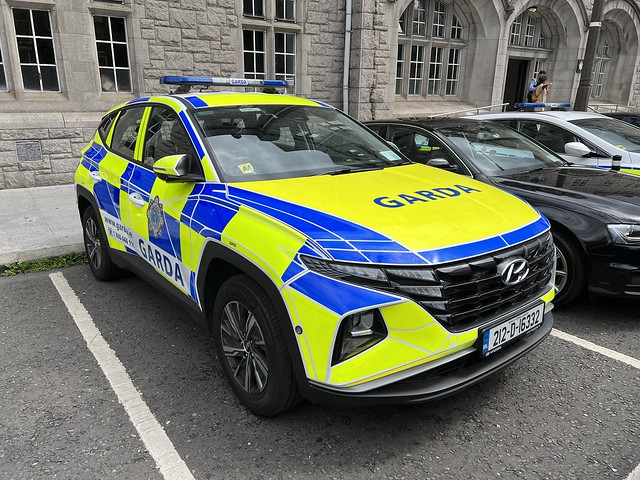 Irish Police Car - An Garda Siochana - Dublin City, Ireland - July 2022