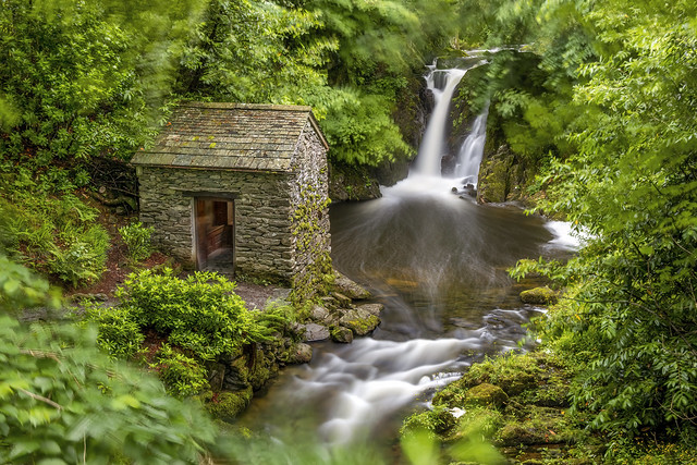 Rydal Falls & Grotto, Rydal, Lake District