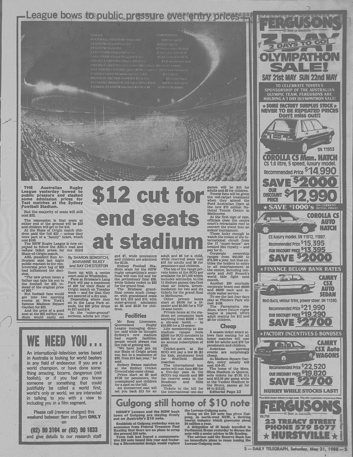 SFS May 21 1988 daily telegraph