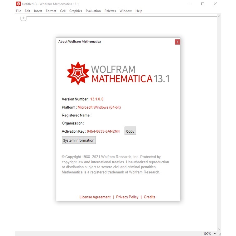 Working with Wolfram Mathematica 13.1.0 full