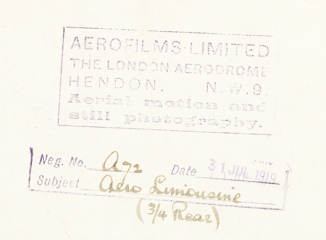 Reverse - stamp of Aerofims Limited