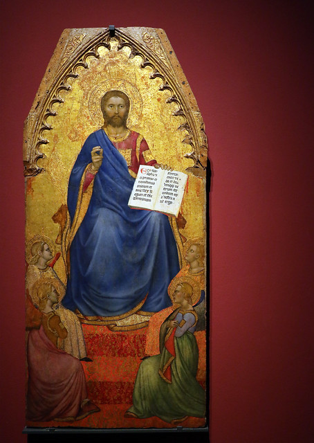 Giovanni da Milano (Caversaccio, 1325-1330 circa – 1370 circa)  - Cristo in trono adorato da angeli  (1360-1365) - Tempera su Tavola 152.3 x 68.5 cm. - Pinacoteca di Brera, Milano