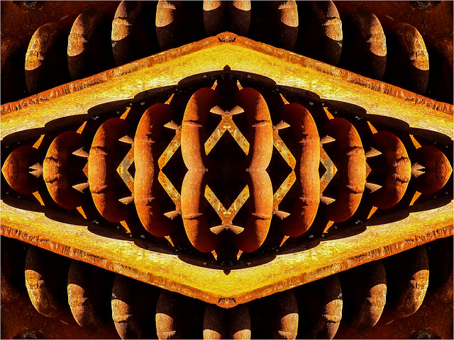 Mirrored Rust Abstract
