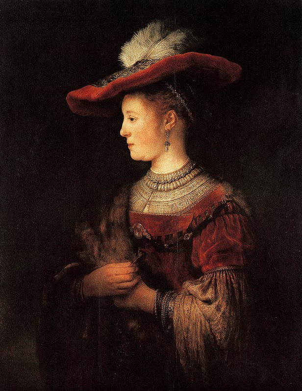 Rembrandt: Portrait of Saskia van Uylenburgh (1612–1642), circa 1633–1634